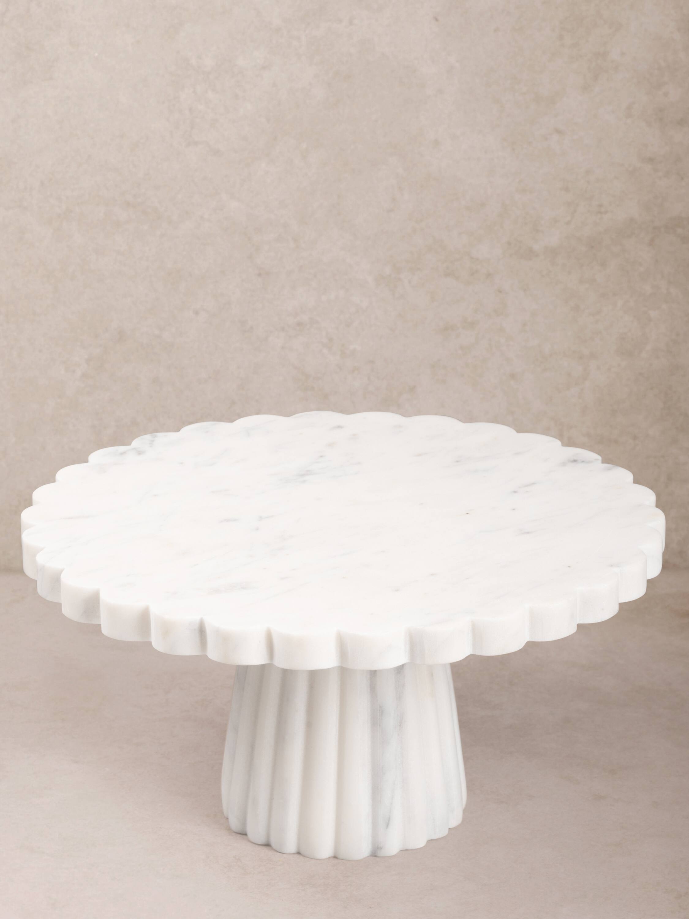 Front. GAURI KOHLI - Bobby Cake Stand - Shades of white.