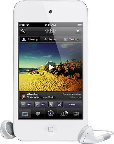 Front Standard. iPod® - Geek Squad Certified Refurbished touch 64GB* MP3 Player (4th Generation) - White.