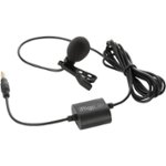 Front. IK Multimedia - iRig Mic Lav Omnidirectional Condenser Lavalier Microphone - Black.