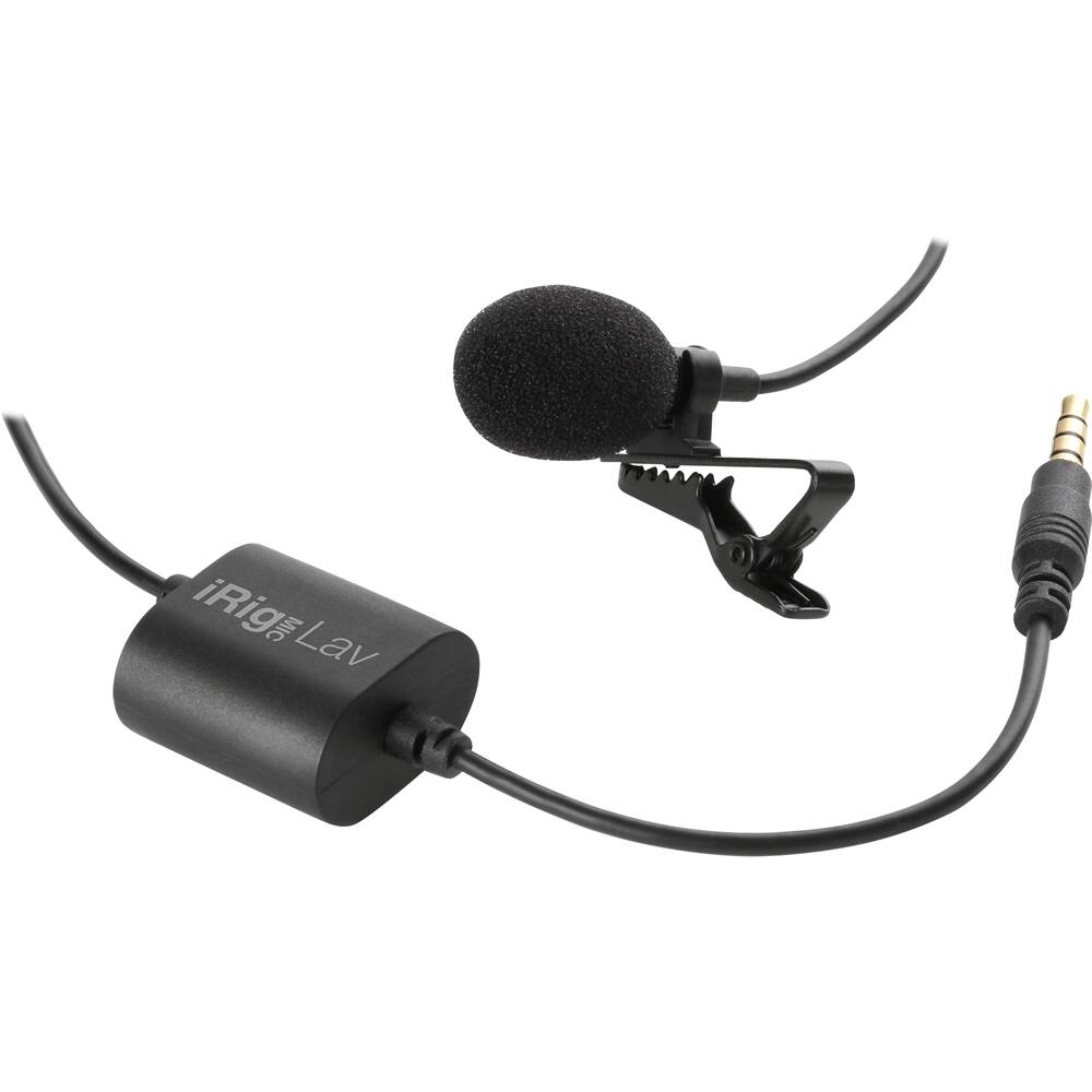 Alt View 13. IK Multimedia - iRig Mic Lav Omnidirectional Condenser Lavalier Microphone - Black.