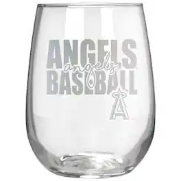 Great American Products - Los Angeles Angels Etched 17oz. City Stemless Wine Glass - Multicolor