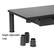 Alt View 13. Mind Reader - Dual Monitor Stand, Height Adjustable, Desktop Organizer, Laptop Riser, Office, 38.5"L x 11"W x 2.55-6.5"H - Black.