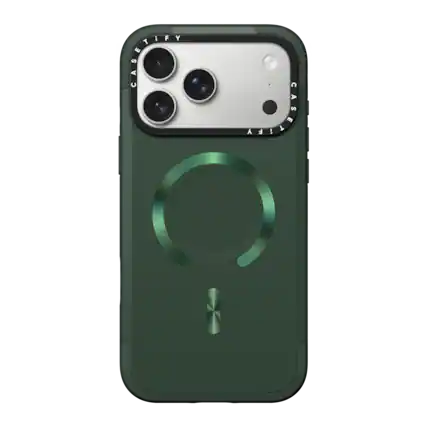 Front. CASETiFY - Force Case MagSafe Compatible for Apple iPhone 18 Pro Max and 17 Pro Max Devices - Forest.