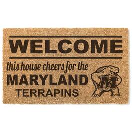 Jardine - Maryland Terrapins 18" x 30" Welcome Doormat - Brown