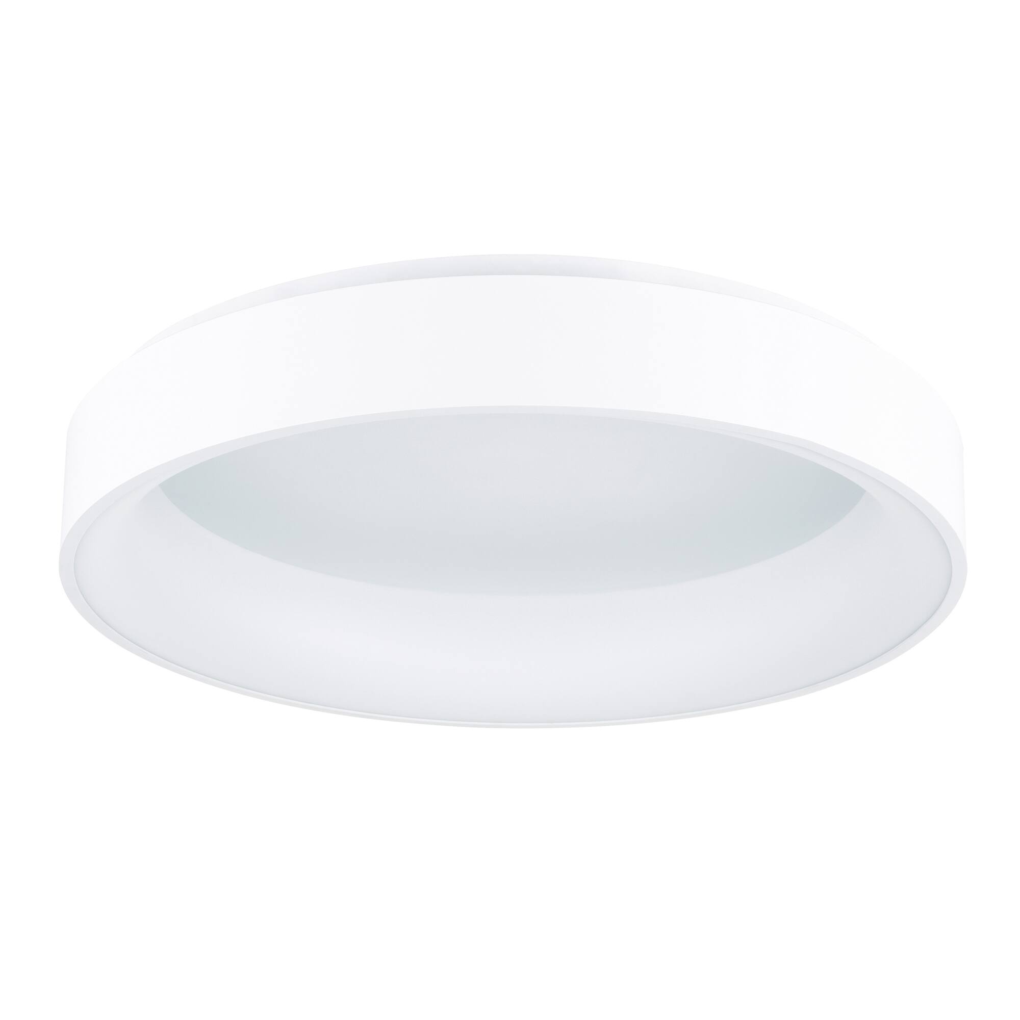 Alt View 1. CWI Lighting - Arenal LED Drum Shade Flush Mount With White Finish - White.