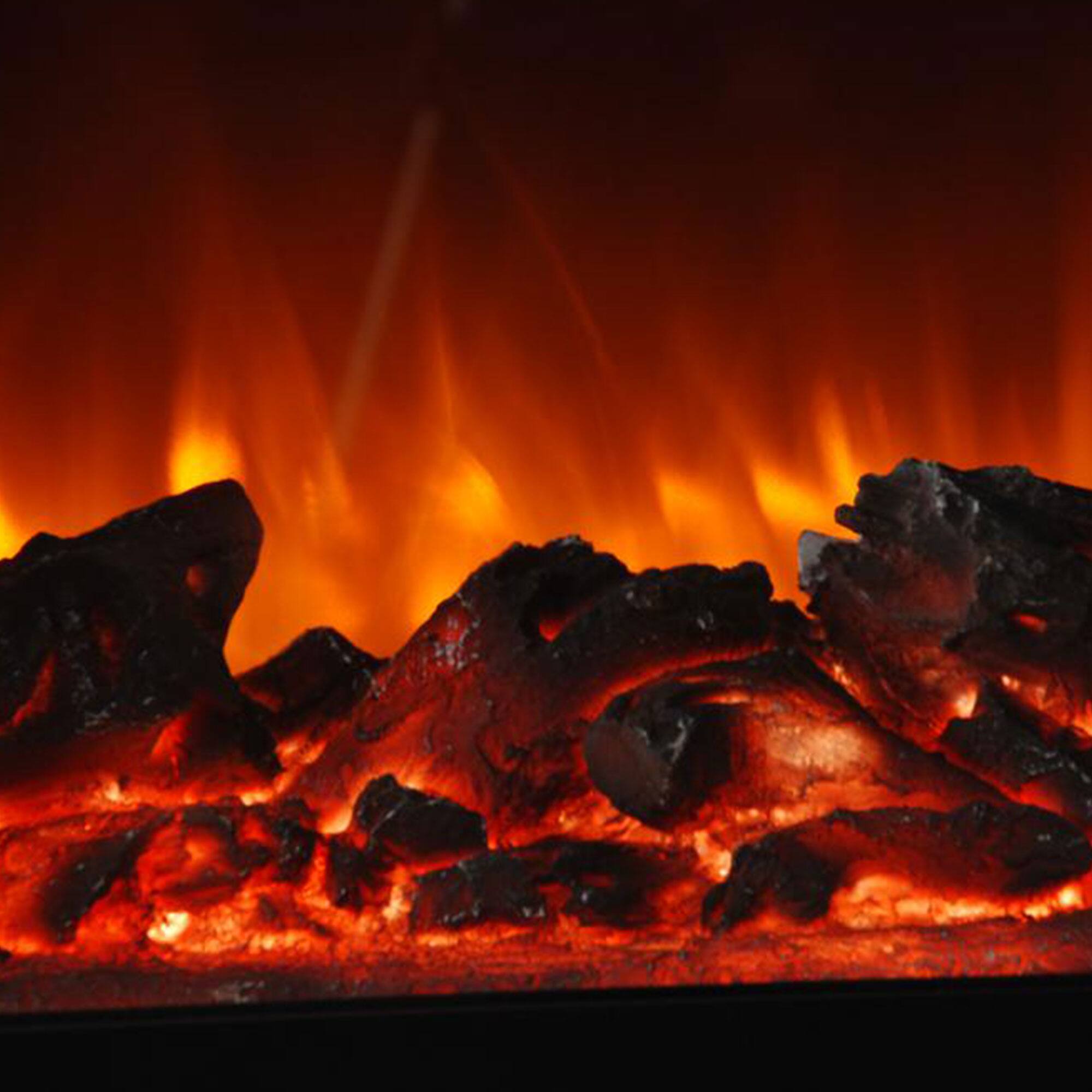 Alt View 7. Lifesmart - LifeSmart LifePro 1500W Electric Infrared Quartz Indoor Home Fireplace Heater - Stone.