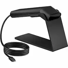 Front. HP - HP Engage 2D G2 Barcode Scanner - Cable Connectivity - 1D, 2D - Imager - USB - Ebony Black - IP42 - Ebony Black.