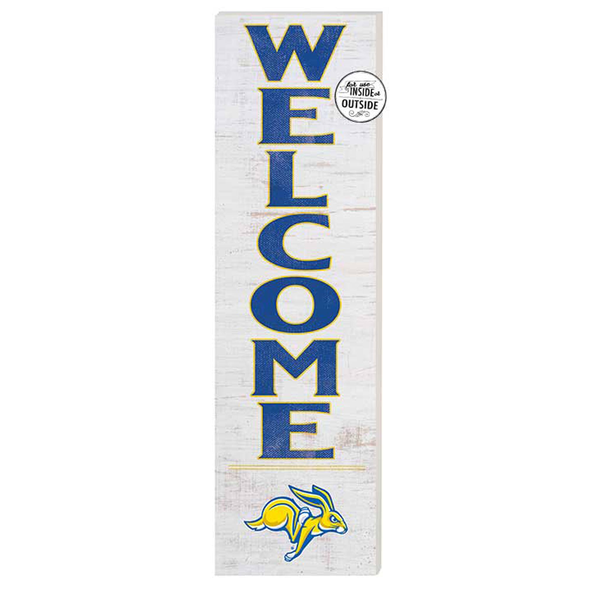 Jardine - South Dakota State Jackrabbits 10'' x 35'' Indoor/Outdoor Welcome Sign - White