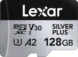 Lexar - Professional SILVER PLUS microSDXC 128 GB