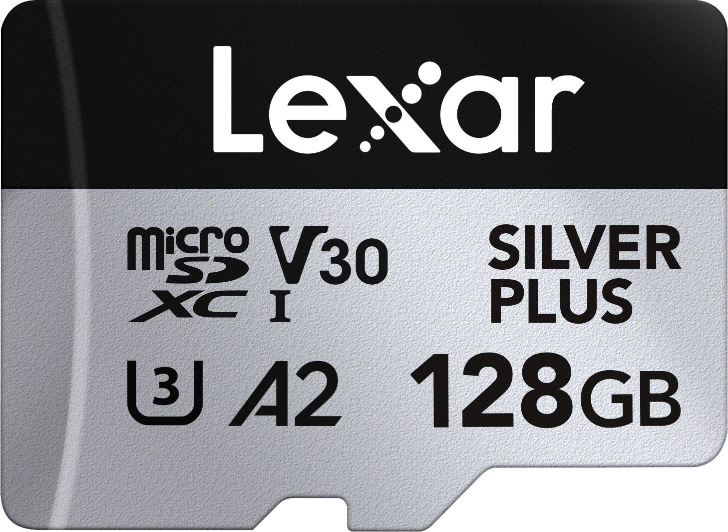 Lexar MicroSD V30 Silver Plus XC I A2 128GB