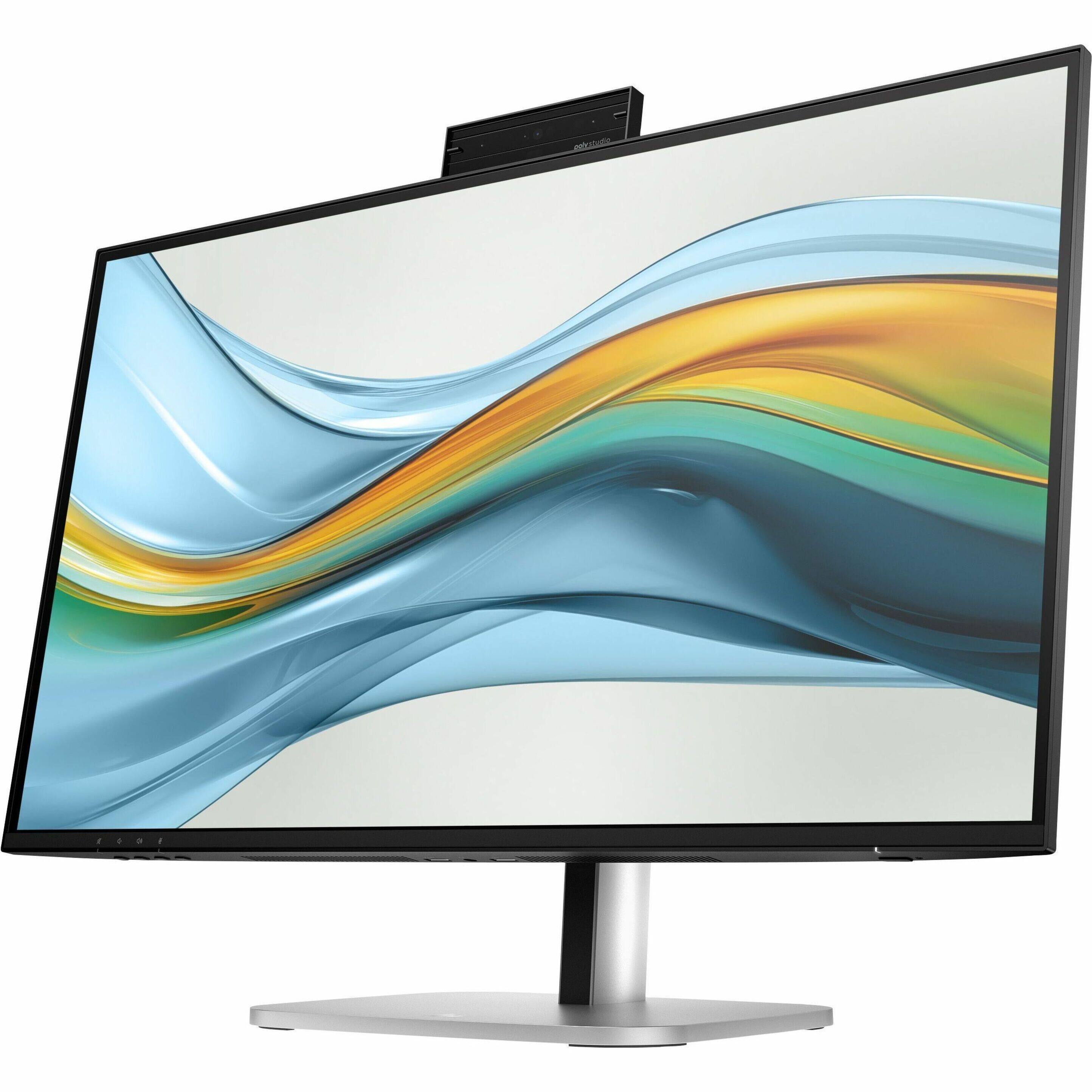 Alt View 16. HP - 27" IPS LCD 100Hz Monitor (USB) - Sleek Black, Silver, Dual Color.