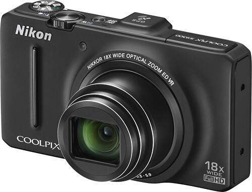 Best Buy: Nikon Coolpix S9300 16.0-Megapixel Digital Camera Black 