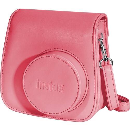 Fujifilm - Groovy Camera Case Base - Raspberry - Angle