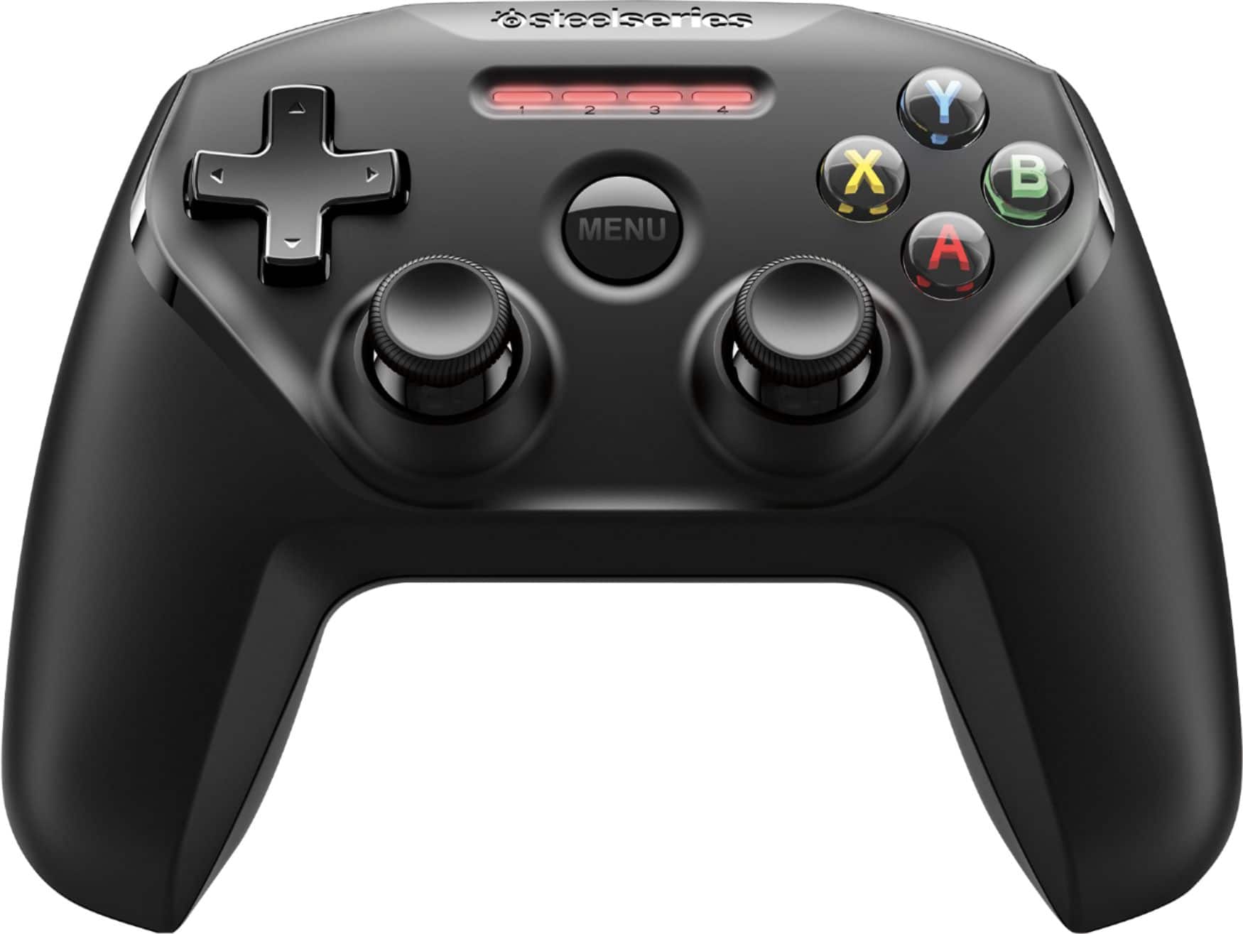 Front. SteelSeries - Nimbus Wireless Controller - Black.