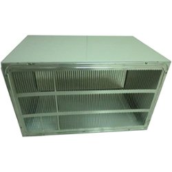 LG - 26" Wall Sleeve and Stamped Aluminum Rear Grille for In Wall Air Conditioners - Front_Zoom