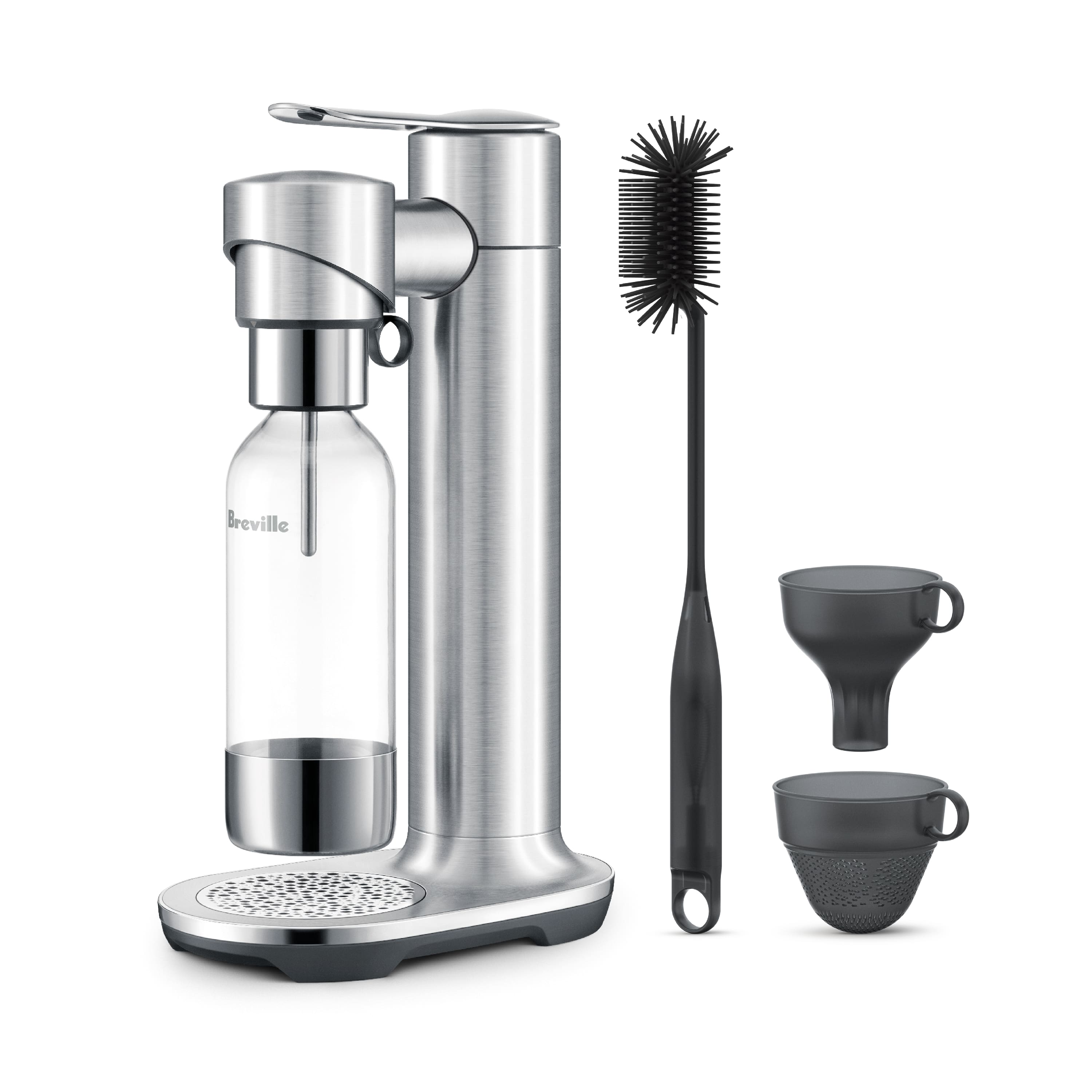 Alt View 11. Breville - the InFizz Fusion Bundle w/CO2 - Brushed Stainless.