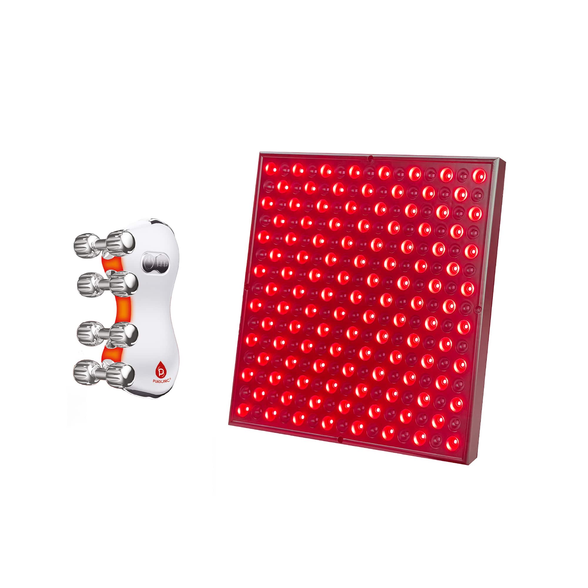 Pursonic - 5-in-1 LED Light Therapy Skin Roller Massager & LED Red Light Therapy Panel price history on PriceWatchPro