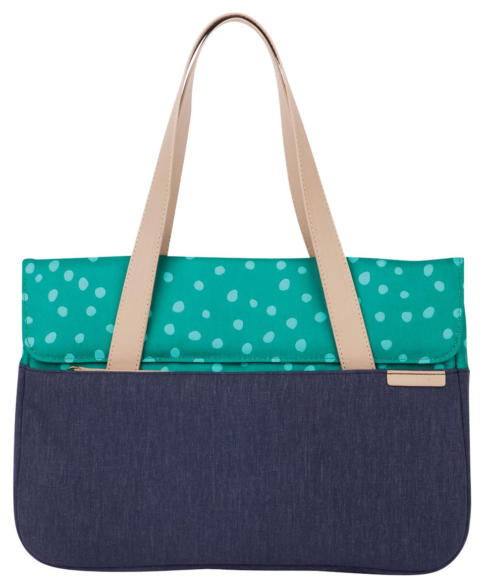 Front. STM - Grace Deluxe Sleeve for 15" Apple® MacBook® - Dot/Night Sky.