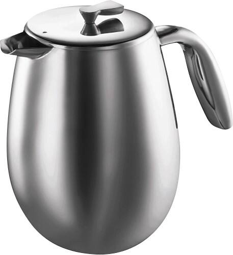 Angle Standard. Bodum - Columbia 12-Cup French Press Coffeemaker - Stainless-Steel.