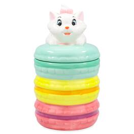 Silver Buffalo - Disney The Aristocats Marie Macarons 6-Inch Sculpted Ceramic Snack Jar - Multi-Colored