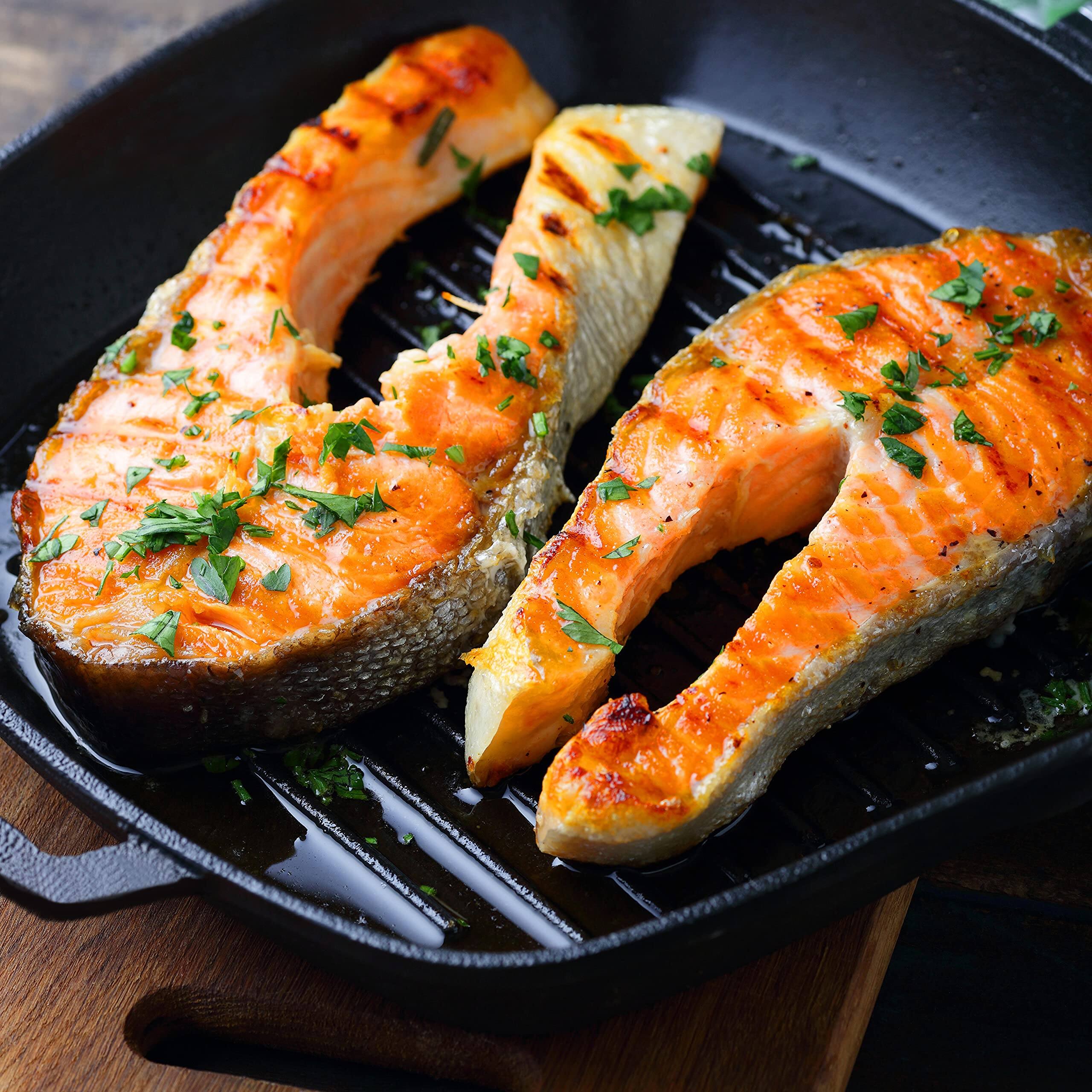 Back. Commercial Chef - COMMERCIAL CHEF 10.5 Inch Square Grill Pan - Black.