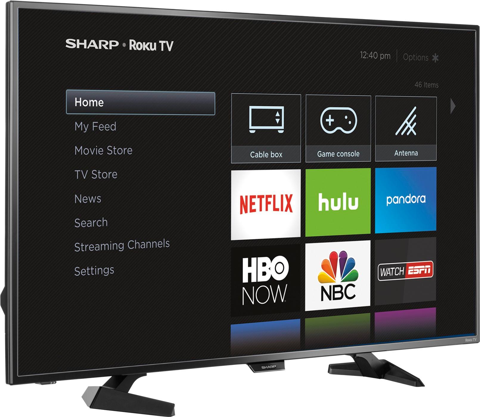 Allerede Eddike rod Sharp 43" Class LED 1080p Smart HDTV Roku TV LC-43LB481U - Best Buy