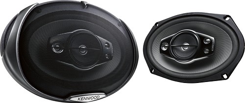  Kenwood - Performance Series 6&quot; x 9&quot; 5-Way Car Speakers with Polypropylene Cones (Pair) - Dark Gray