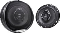 Angle Standard. Kenwood - Performance Series 6-1/2" 3-Way Car Speakers with Polypropylene Cones (Pair) - Dark Gray.