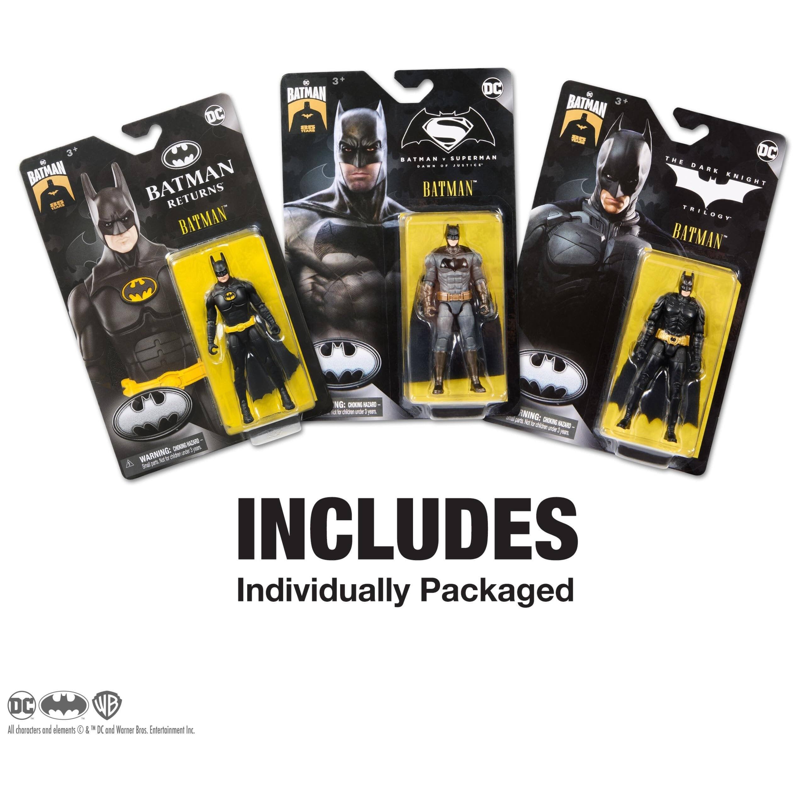 - BATMAN DC BATMAN RETURNS BATMAN
- BATMAN 3
- DC BATHAR
- SUPERMAN
- BATMAN - BATMAN 3+
- DC THE DARK KNIGHT TRILOGY BATMAN
- WARNING: CHOKING HAZARD - Small parts. Not for children under 3 years.
- INCLUDES Individually Packaged DC WB All characters and elements © & ™ DC and Warner Bros. Entertainment Inc.