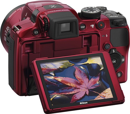 Best Buy: Nikon Coolpix P510 16.1-Megapixel Digital Camera Red 26330