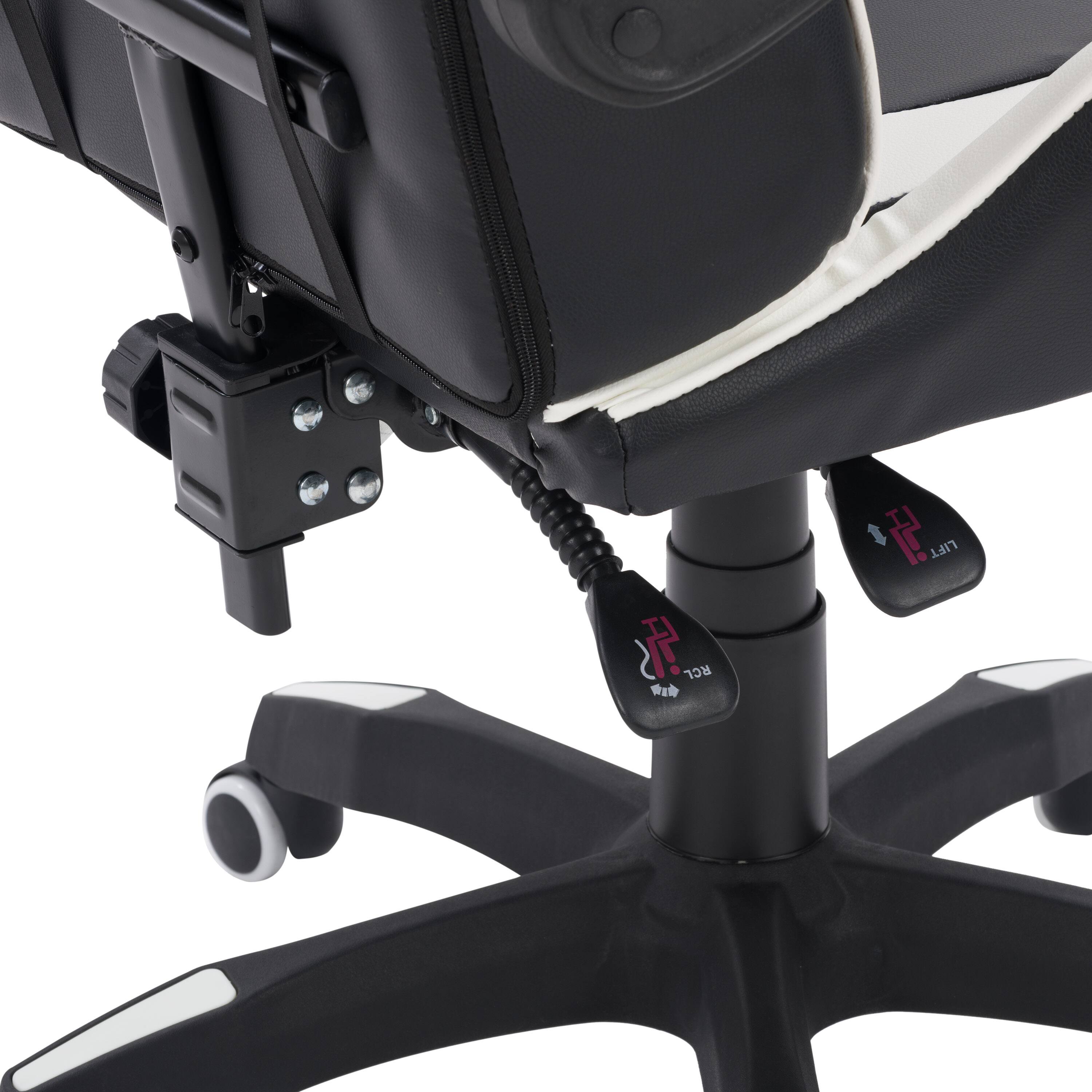 Alt View 18. CorLiving - Ravagers Gaming Chair - Black and White.