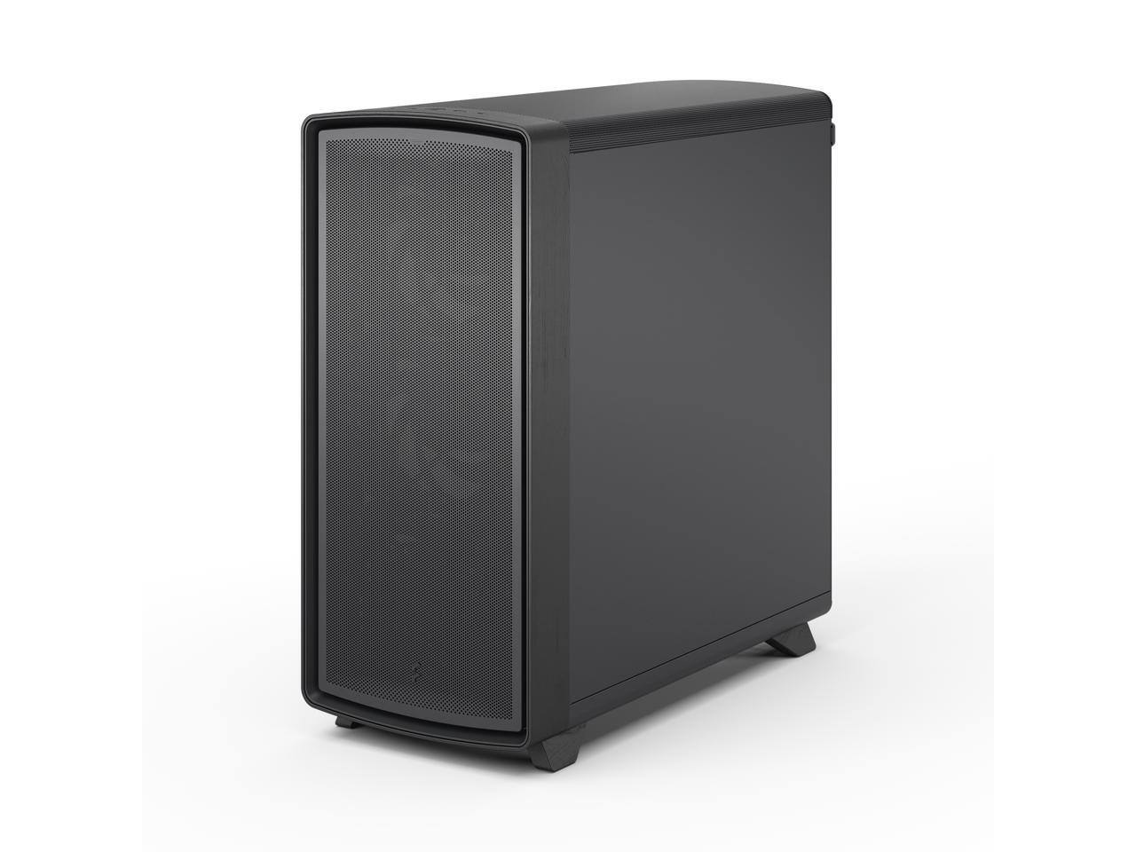 Alt View 10. Fractal Design - Fractal Design Summit Blackout TG Blackened Oak PC Case - Tempered Glass, 3 Fans, ATX/E-ATX/mATX/ITX - Black.