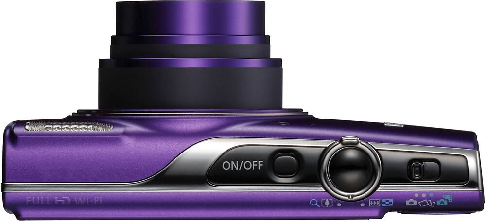 Top. Canon - PowerShot ELPH 360 20.2-Megapixel Digital Camera - Purple.