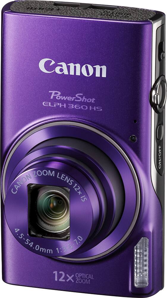 Alt View 13. Canon - PowerShot ELPH 360 20.2-Megapixel Digital Camera - Purple.