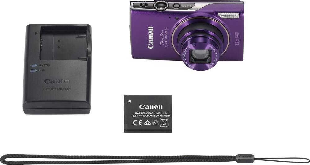 Alt View 14. Canon - PowerShot ELPH 360 20.2-Megapixel Digital Camera - Purple.