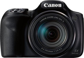 Canon - PowerShot SX540HS 20.3-Megapixel Digital Camera - Black - Front_Zoom