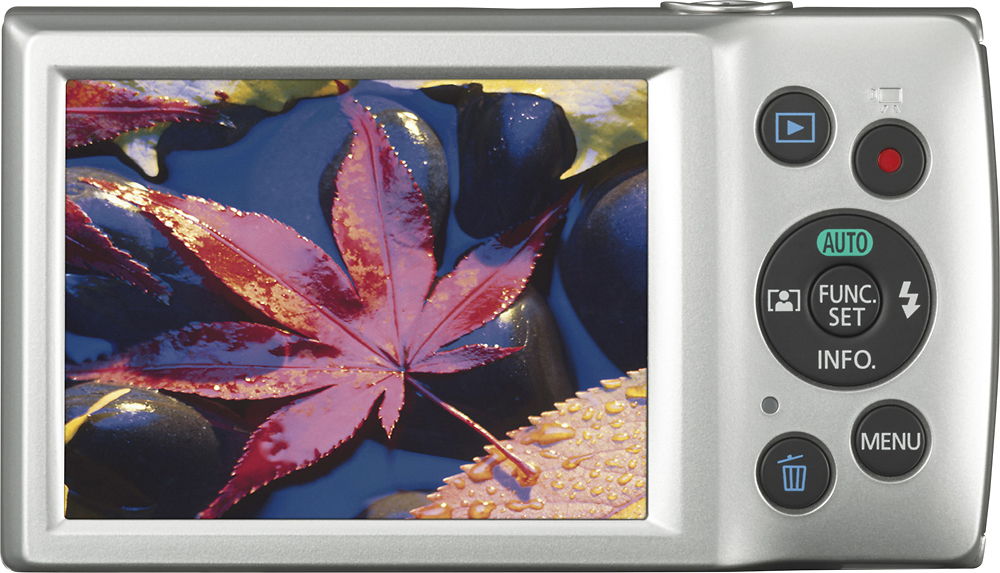 Back View: Canon - PowerShot ELPH 180 20.0-Megapixel Digital Camera - Silver