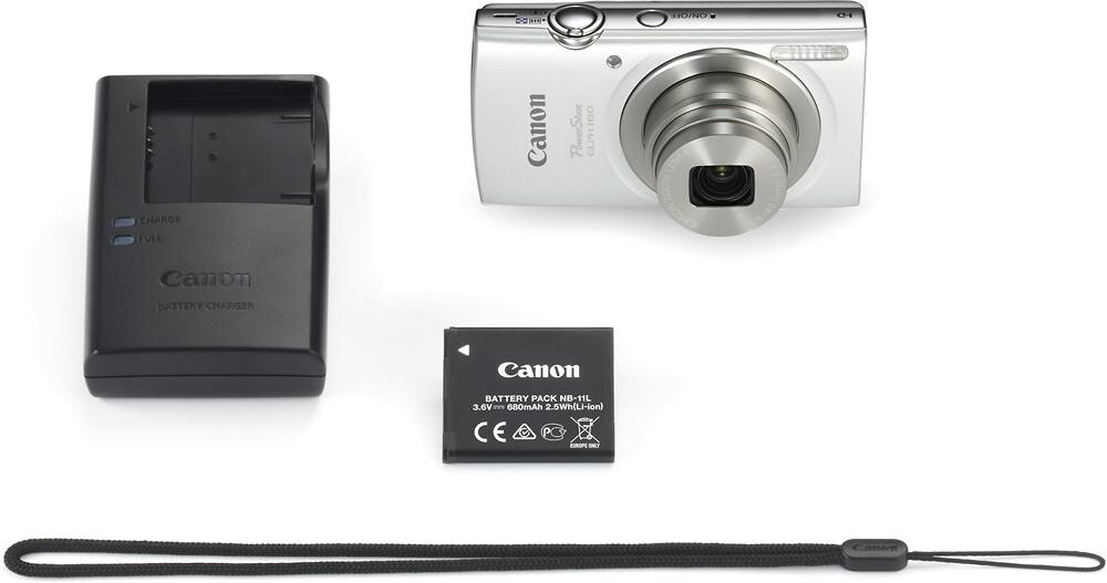 Alt View 13. Canon - PowerShot ELPH 180 20.0-Megapixel Digital Camera - Silver.