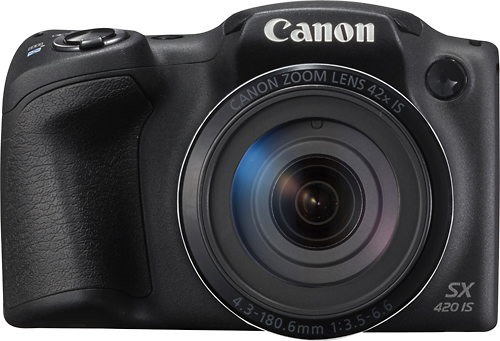 Canon - PowerShot SX420IS 20.0-Megapixel Digital Camera - Black