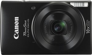 Canon - PowerShot ELPH 190 20.0-Megapixel Digital Camera - Black - Front_Zoom