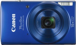 Canon - PowerShot ELPH 190 20.0-Megapixel Digital Camera - Blue - Front_Zoom