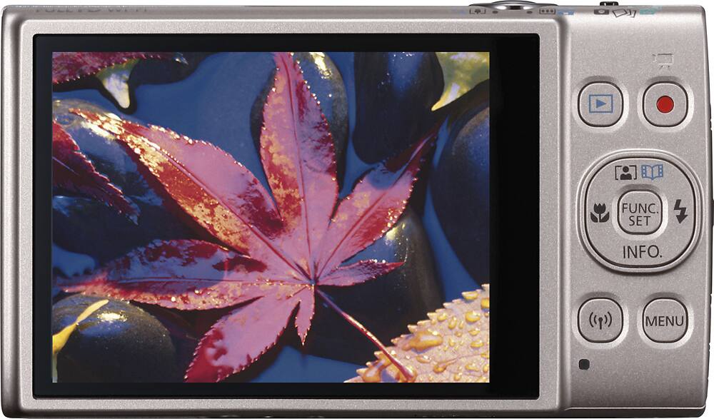 Back. Canon - PowerShot ELPH 360 20.2-Megapixel Digital Camera - Silver.