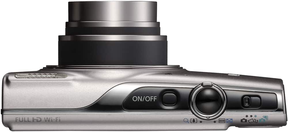 Top. Canon - PowerShot ELPH 360 20.2-Megapixel Digital Camera - Silver.