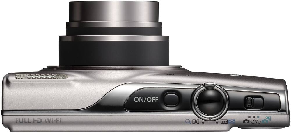 Top. Canon - PowerShot ELPH 360 20.2-Megapixel Digital Camera - Silver.