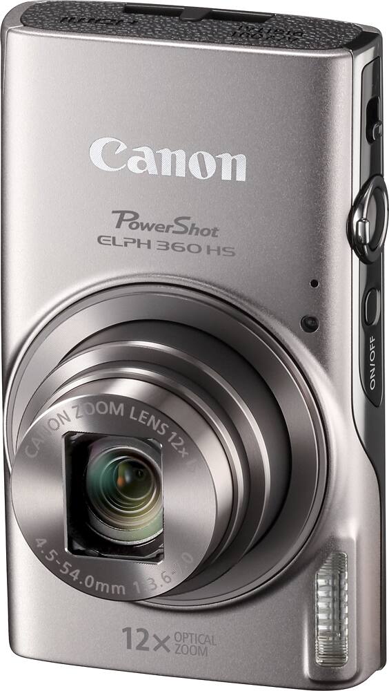 Alt View 11. Canon - PowerShot ELPH 360 20.2-Megapixel Digital Camera - Silver.