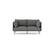 Front. Burrow - Modern Field 2-Seat Sofa - Carbon.