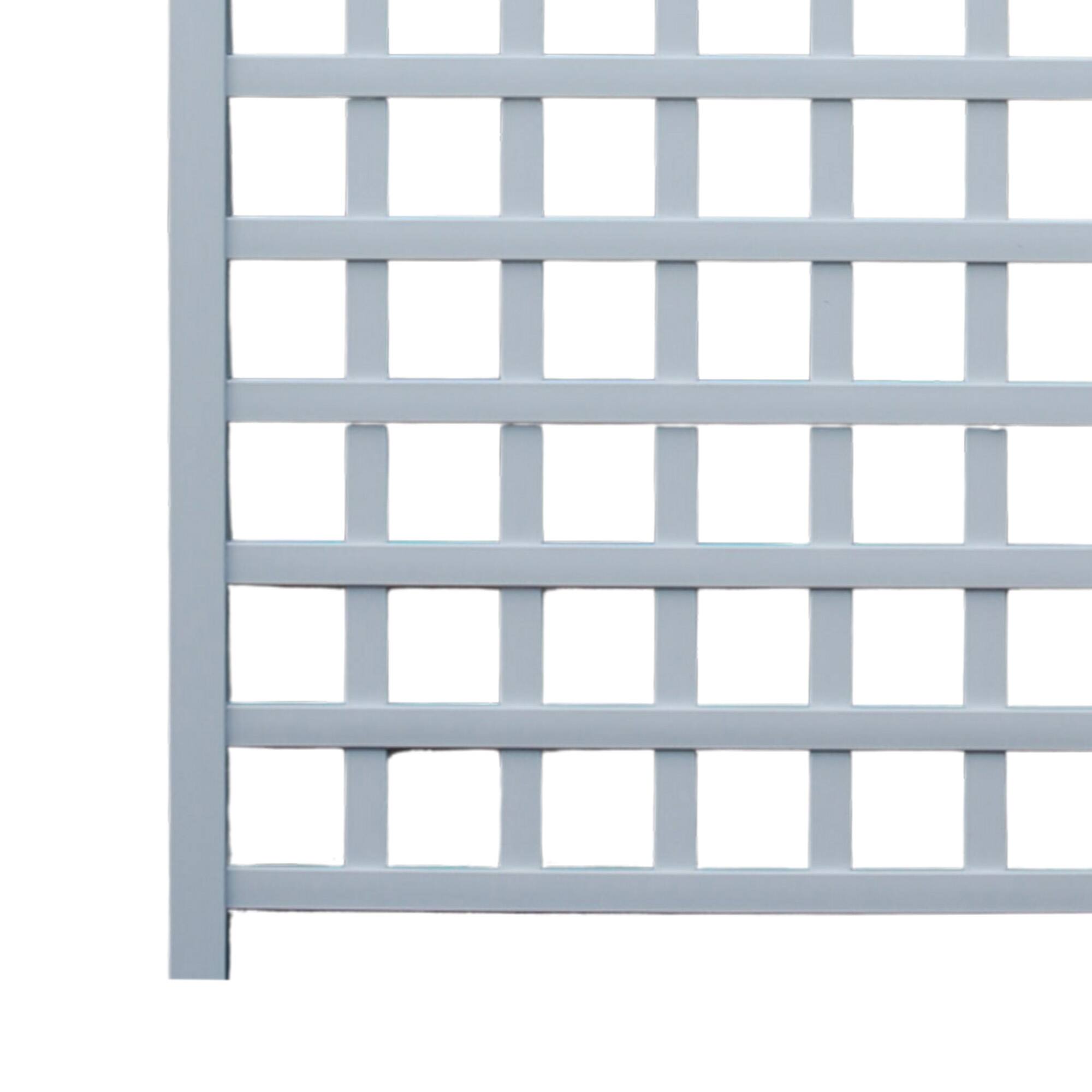 Alt View 7. Dura-Trel - Dura-Trel Country Garden 35 x 66 Inch Vinyl Outdoor Garden Patio Trellis, White - White.