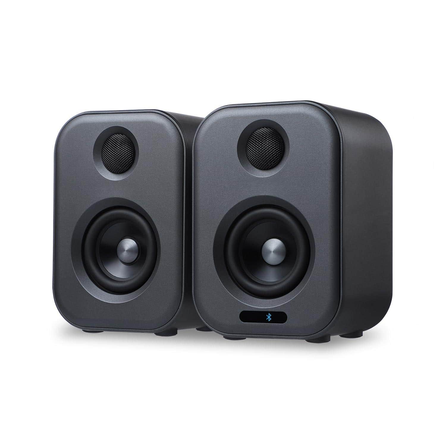 Cedar Assembly - S400 80 Watt 2 0 Home Audio Active Bookshelf Speakers With Bluetooth optical rca usb Input For Tv Woofer - Default