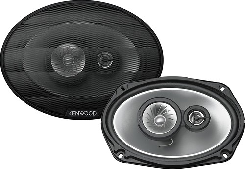  Kenwood - 6&quot; x 9&quot; 3-Way Car Speakers with Polypropylene Cones (Pair) - Silver