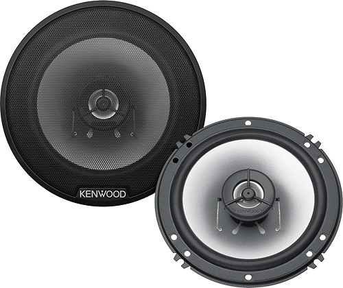 Kenwood - 6-1/2&quot; 2-Way Car Speakers with Polypropylene Cones (Pair) - Silver